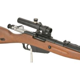 Mosin-Nagant 1891/30 PU Sniper Airsoft – Echtes Holz, echtes Zielfernrohr, sowjetisch aus dem Zweiten Weltkrieg