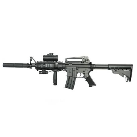 Goedkope M4A2 Full Auto Airsoft Replica met accessoires