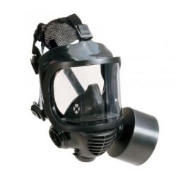 Military gas mask with filter - chemical, biological, radiological, nuclear defense