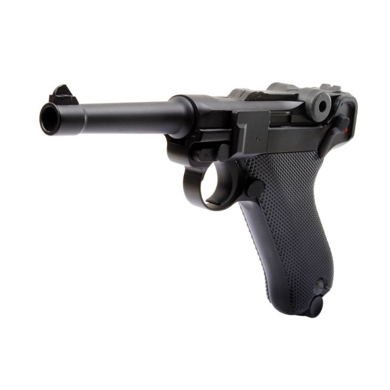 Metal airsoft pistol Luger P08 gas blowback