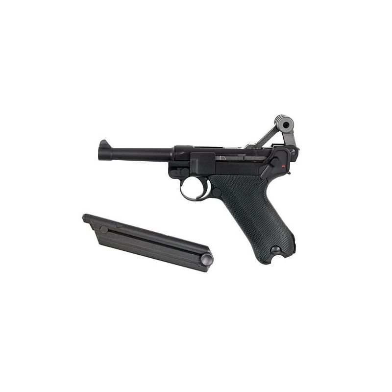 Metal airsoft pistol Luger P08 gas blowback