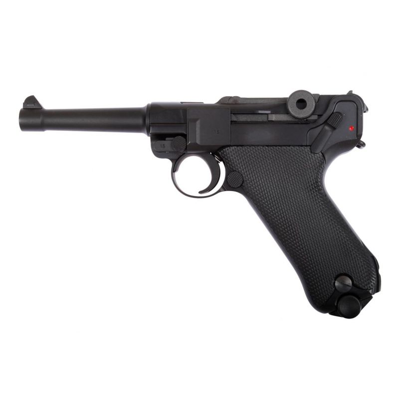 Metal airsoft pistol Luger P08 gas blowback