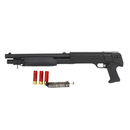 Kolmekordne Airsoft Shotgun realistlike kestadega