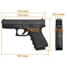 Die leistungsstärkste Airsoft-Pistole Glock 19 CO2