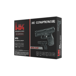 Heckler & Koch VP9 airsoft spyruoklinis pistoletas su metaline spyna