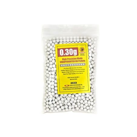 Zware 6 mm airsoft BBs - 1000 stuks, 0,30 g, voor scherp schieten