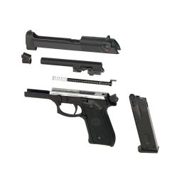 "Beretta M9" airsoft žaliųjų dujų pistoletas su atoveiksmiu (GBB)