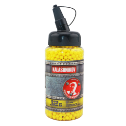 Leichte 6 mm BBs für Airsoftwaffen - 2000 Stück, 0,12 g in einer Schnellladeflasche