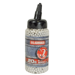 6 mm BBs für Airsoft-Pistolen - 2000 Stück, 0,2 g in einer Schnellladeflasche