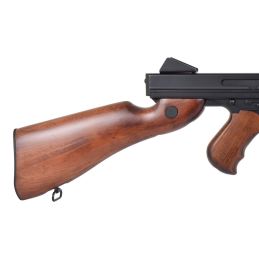 Thompson M1A1 real wood AEG airsoft rifle – full metal WWII replica