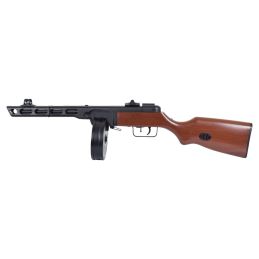 Snow Wolf SW-09 PPSh-41 AEG Airsoft SMG - Finitura effetto legno, metallo pieno, tamburo da 1000 cartucce
