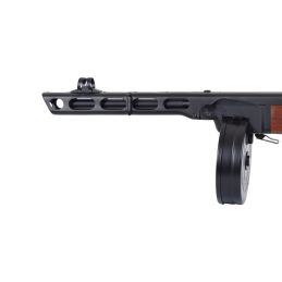 Snow Wolf SW-09 PPSh-41 AEG Airsoft SMG – Wood-Effect Finish, Full Metal, 1000-rd Drum