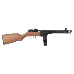 Snow Wolf SW-09W PPSh-41 AEG Airsoft SMG – Real Wood, Full Metal, 1000-rd Drum