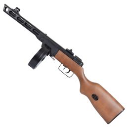 Snow Wolf SW-09W PPSh-41 AEG Airsoft SMG - Echt hout, volledig metaal, 1000-rd drum