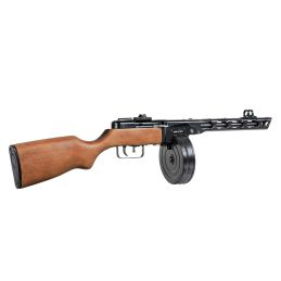 S&T PPSh-41 EBB AEG Airsoft SMG - Calcio ABS, tamburo da 1000 colpi (STAEG01FW)