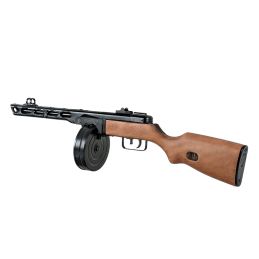 S&T PPSh-41 EBB AEG Airsoft SMG - ABS Schaft, 1000-rd Trommel (STAEG01FW)