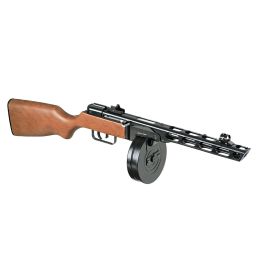 S&T PPSh-41 EBB AEG Airsoft SMG - ABS Stock, 1000-rd trummel (STAEG01FW)
