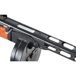 S&T PPSh-41 EBB AEG Airsoft SMG - Legno vero, tamburo da 2000 colpi (STAEG01)
