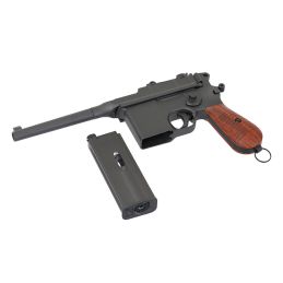 Mauser C96 M712 Schnellfeuer CO2 Luchtsoftpistool - Select-Fire Duitse Bezemsteel