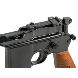 Mauser C96 M712 Schnellfeuer Airsoft GBB püstol õlavarrega - Saksa luudakäepide