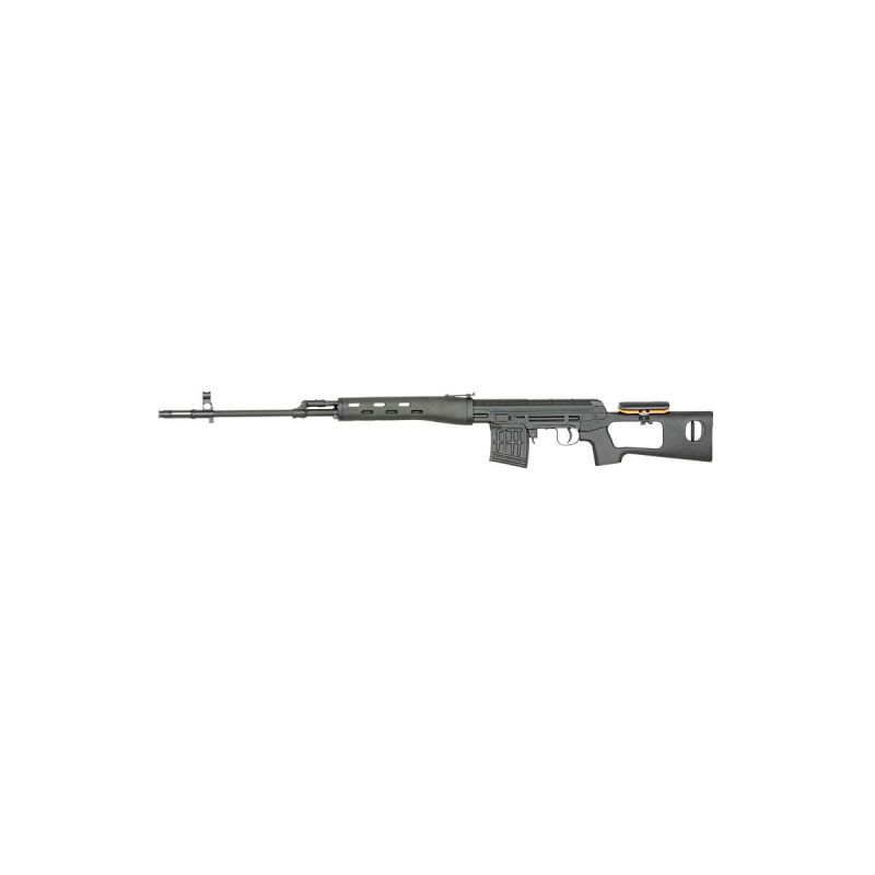 SVD Dragunov Airsoft Sniper Geweer - Veer Aangedreven, 400 FPS, Zwart Metaal