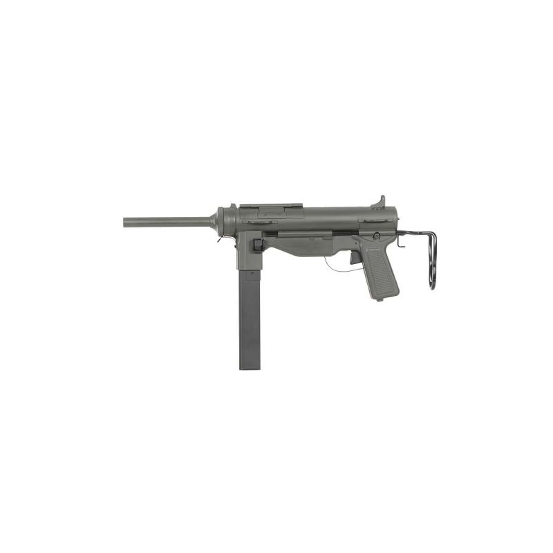 M3A1 Grease Gun Airsoft AEG – Teise maailmasõja täismetallist püstolkuulipilduja, 500-lasuline suure mahutavusega salv