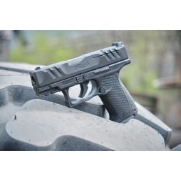Walther PDP F serijos CO2 airsoft pistoletas - kompaktiškas, su optika, maksimalus 2 J