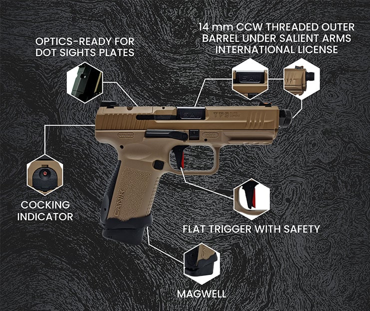 Canik airsoft pistol features